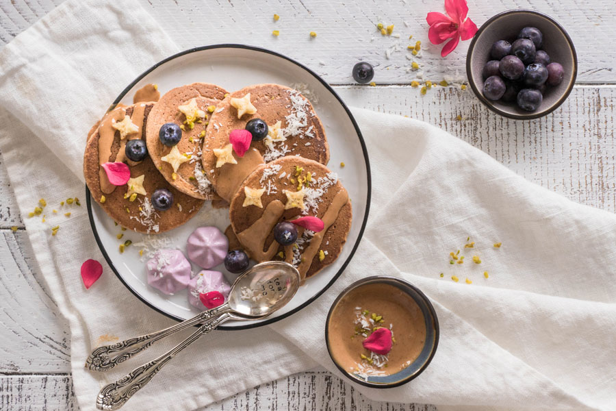 Hafer-Pancakes aus Rapunzel Basis-Müsli