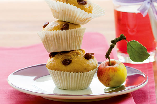 Apfel-Cranberry-Nuss Muffins