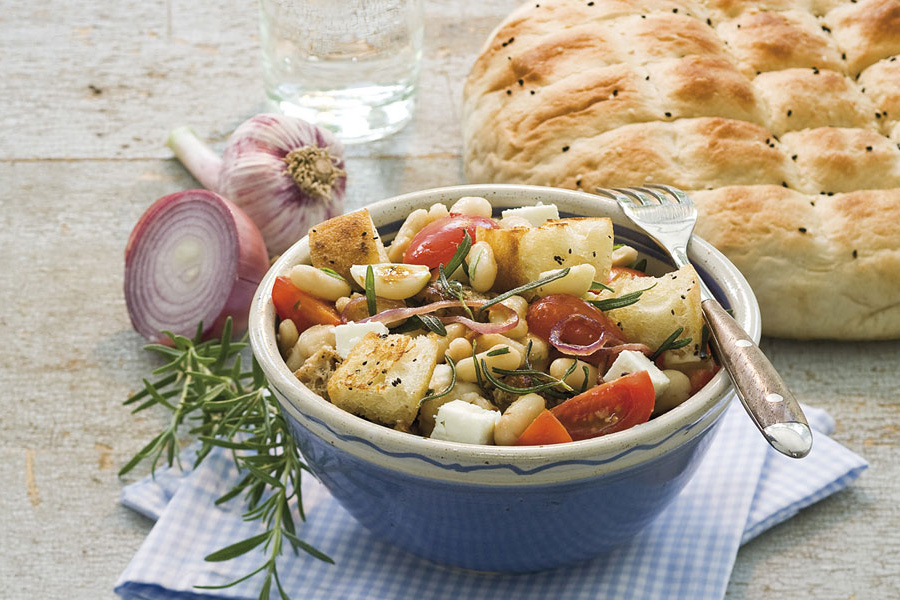 Veggie-Rezept: Griechischer Brotsalat - Jedes Essen zählt