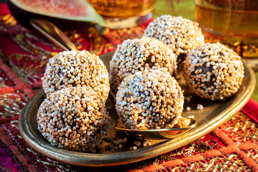 Feigen-Energiekugeln mit Mungbohnen