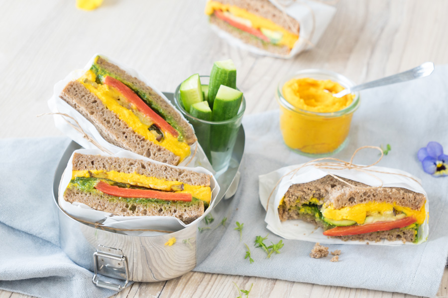 Fitness-Sandwich mit Grillgemüse