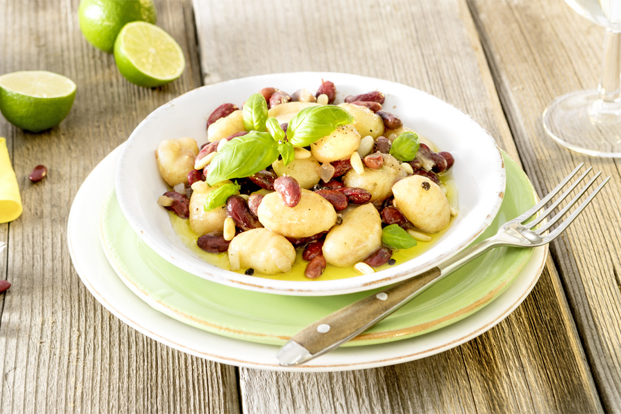 Veggie-Rezept: Gnocchi mit roten Kidney Bohnen - Jedes Essen zählt