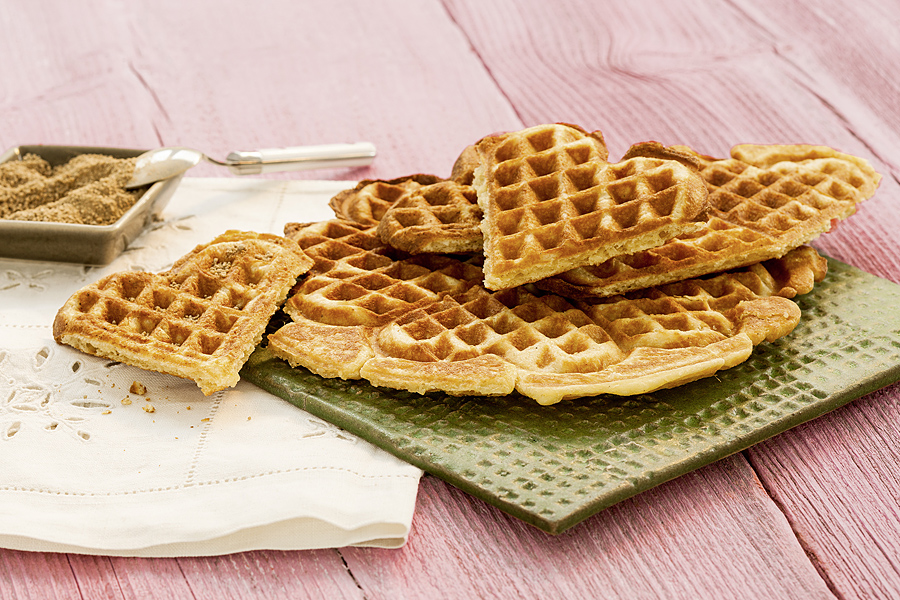 Hefe-Nuss-Waffeln