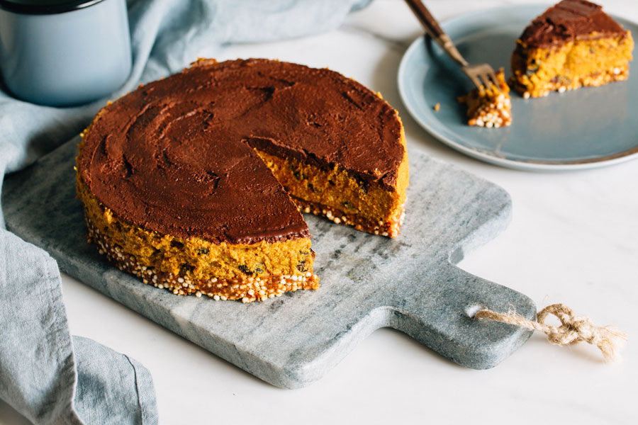 Basischer Kurkuma-Kokos Kuchen