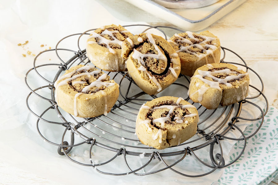 Mohnschnecken mit Mandelmehl