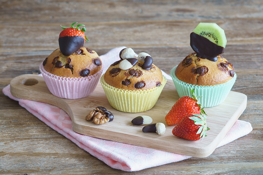 Fruchtige Straciatella-Muffins