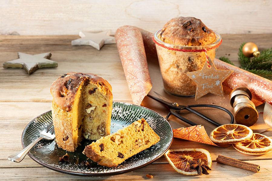 Panettone mit Cranberries Panettone mit Cranberries