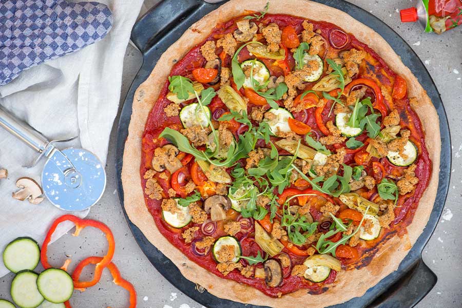 Schnelle Pizza mit Tomatenmark Schnelle Pizza mit Tomatenmark