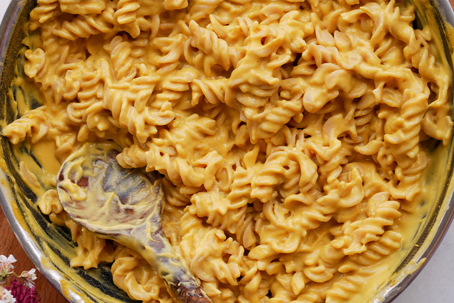 Pumpkin Cheese Pasta