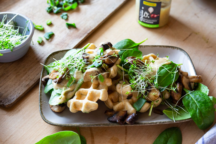 Würzige Waffeln