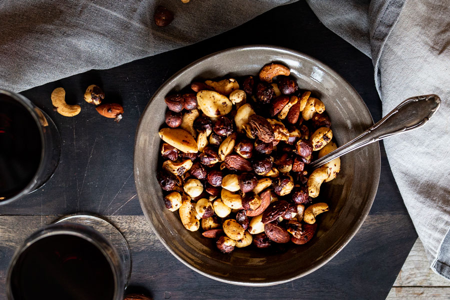 geröstete Espresso Nüsse