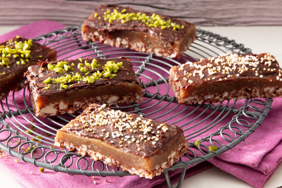 Schokoriegel mit Dattel-Paste