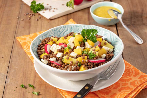 Linsensalat, fruchtig