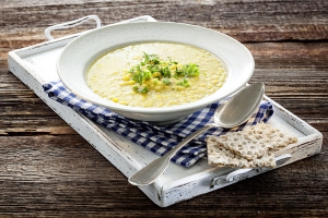 Erbsensuppe mit Ingwer, schwedische Art