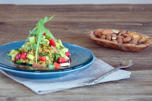 Kamut-Salat mit Avocado und Rauke