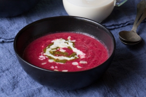 Rote Bete Suppe mit Karotten