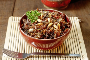 Salat aus Wildreis